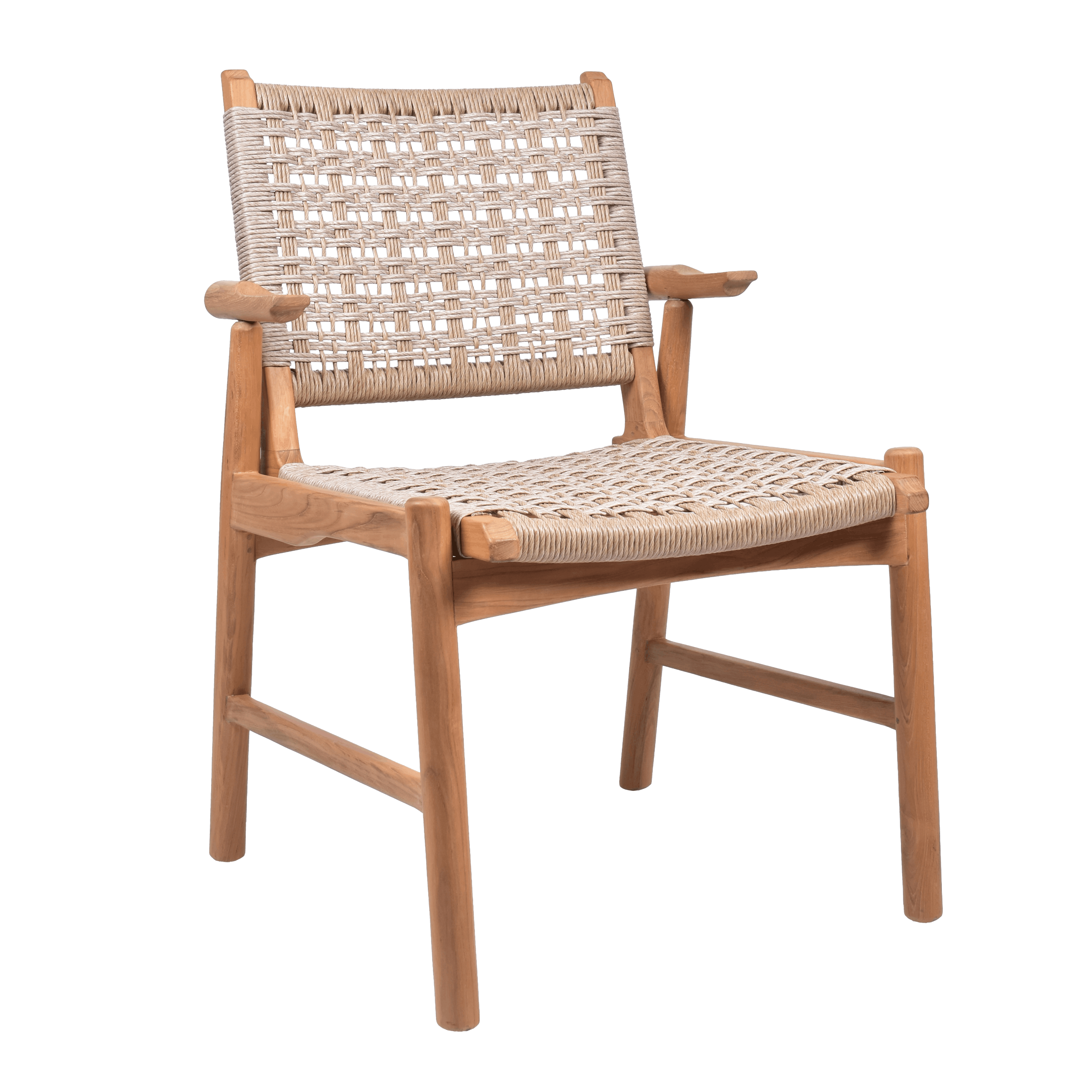 Angklung DIning Chair - Isometric White (1) Angklung Dining Chair - Image 1