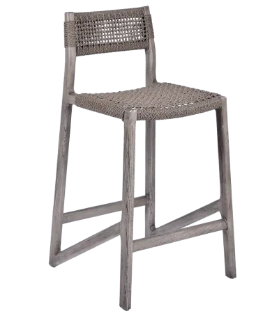 Caracas bar chair gray rustic iso