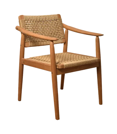 Malibay open dining armchair isometric